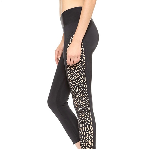 NWOT BLue Life Laser Cut Leggings - Picture 5 of 8